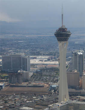 Stratosphere from Helicopter